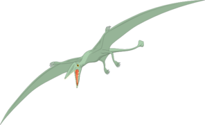 Pterodactyl With Fangs Clip Art
